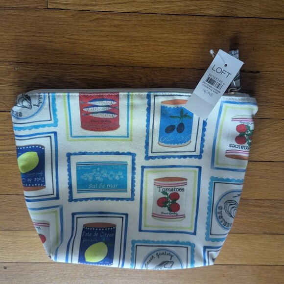 NWT Loft Makeup Bag Vinyl Lined - Picture 3 of 12